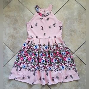 Pink Floral Dress for Girls